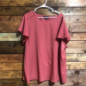 Lane Bryant Flutter Sleeve Blouse